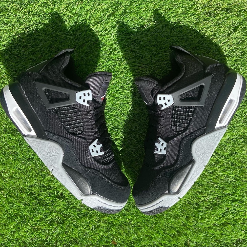 Jordan 4 GS ‘Black canvas’ size 7Y brand new authentic fast shipping🚀